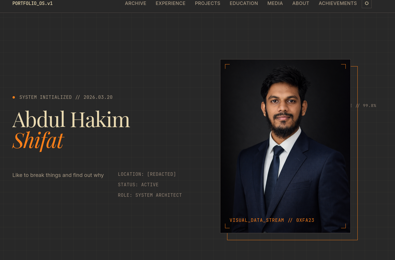 Personal Portfolio & Blog